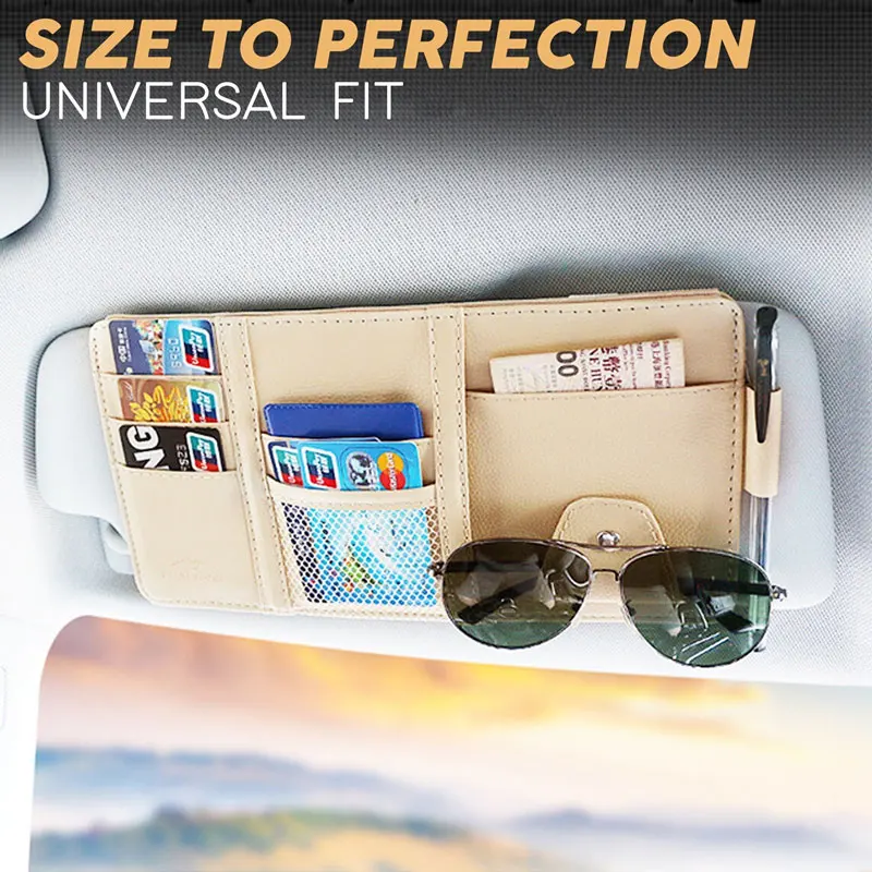 1~8PCS Car Sun Visor Business Card Holder Organizer Storage Box Sunglasses Клип Stowing Organizer 1 Piece Кутия За Съхранение . ' - ' . 5