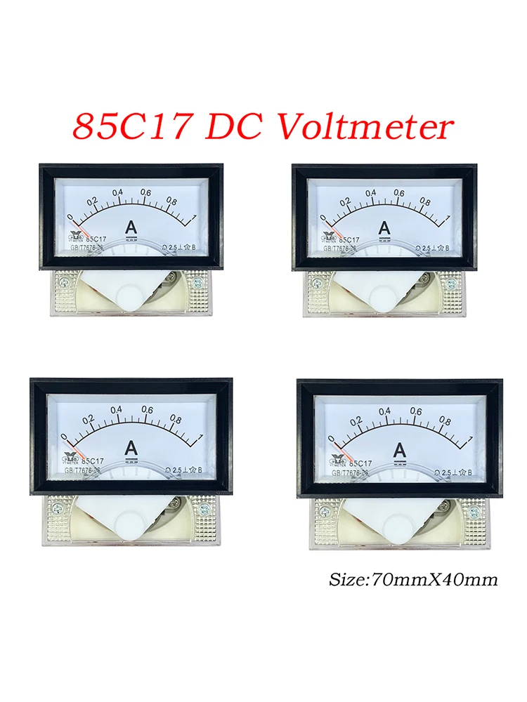 85c17 панелен волтметър dc напрежение 5, 10, 15, 20, 30, 50, 100, 250, 300, 450, 1000 V. . ' - ' . 0