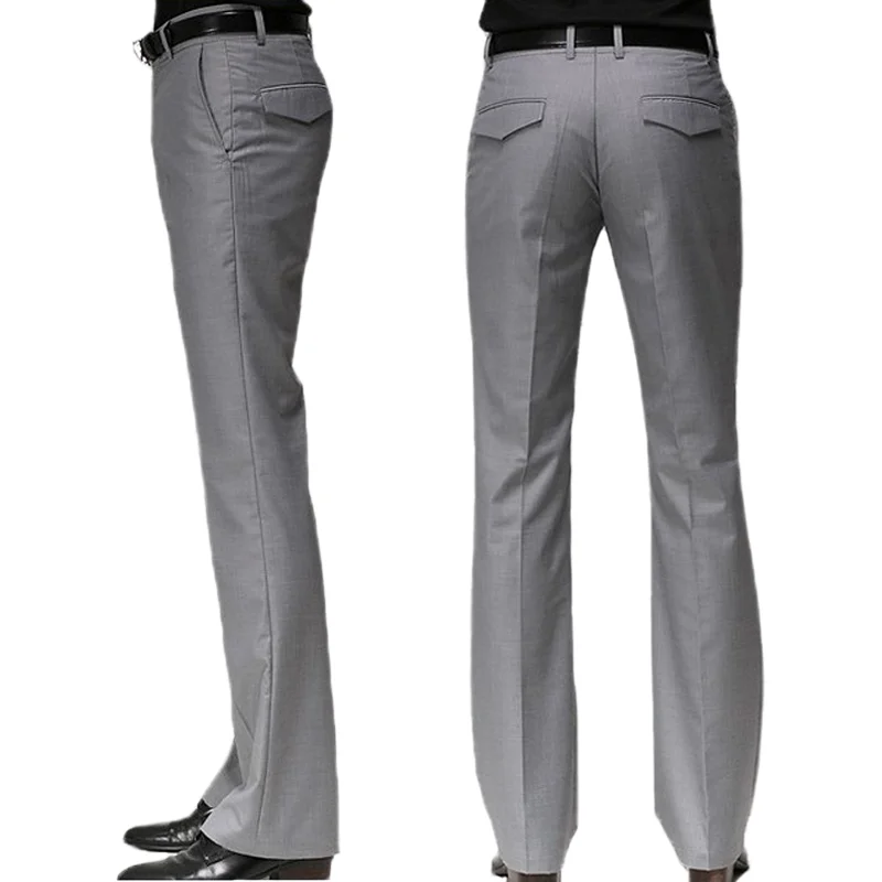 Demisezonnyj Мъжки костюм От мека тъкан Лиоцелл, панталони, Бизнес офис прави панталони, класически и официални панталони, мъжки-Големи размери A48 . ' - ' . 0