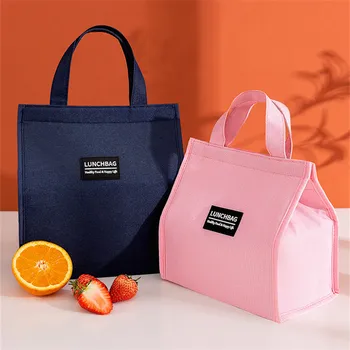 Оксфорд Термална Храни Преносима чанта за Пикник с Голям Капацитет, чанти за Bento, Пресни училищна чанта, Контейнер-хладилник за съхранение, изолиран