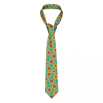 Мъжка вратовръзка Sunflower, Тесни вратовръзки от полиестер ширина 8 см за мъжете, Ежедневни облекла, Gravatas, Сватбени аксесоари, Парти