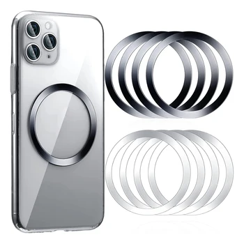 Универсална Магнитна Метална плоча, пръстен За Безжично зарядно Magsafe, Железният лист, Стикер, Магнит за кола за телефон, лист за iPhone