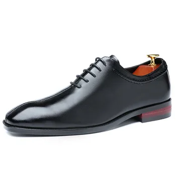 Zapatos De Vestir Hombre/ Модни Мъжки Модельная Официалната Обувки За Господа; Луксозни Маркови Дизайнерски Мъжки Обувки-Oxfords на равна Подметка в Бизнес Стил