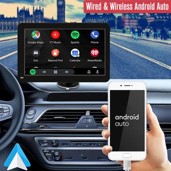 Безжичен екран Carplay Android Auto, Джобно Автомобилното радио, Универсална Интелигентна система за Carplay, Мултимедиен плеър, Монитор