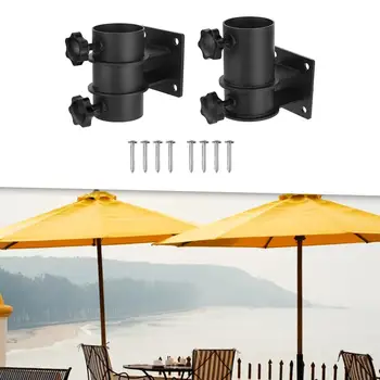 Поставка за чадър, слушалка, подходящ за 30-50 мм стълб, лесна за инсталиране на Настолна поставка за чадър, лятна плажна площ, двор, Плажен двор