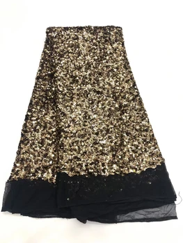Африкански Тюл с кружевными пайети 2023, най-Високо качество, за булчински рокли, Луксозна Френска окото, Лъскава Нигерийская окото
