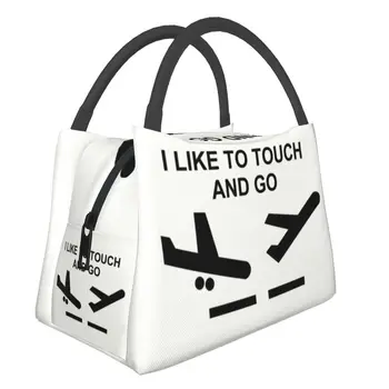 Изработена по поръчка чанта за обяд в стил на самолета, Мъжки Дамски Топло чанта-хладилник, Изолирани обяд кутии за Пикник, Къмпинг, работа, Пътуване