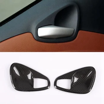 Стикер на вътрешната дръжката на вратата на колата, тампон върху чашата, стикер за Mercedes Benz Smart 451 Fortwo 2010-2014, аксесоари от въглеродни влакна