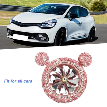 Отдушник на автомобила, Ароматна декорация от блестящи кристали, скъпа форма, украса за интериора на колата