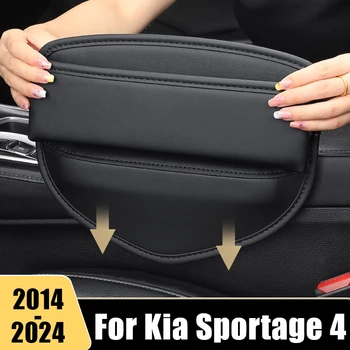 За Kia Sportage 4 2014-2017 2018 2019 2020 2021 2022 2023 2024 Кожен Универсално Столче За Кола За Фуги Кутия За Съхранение На Джоба Органайзер
