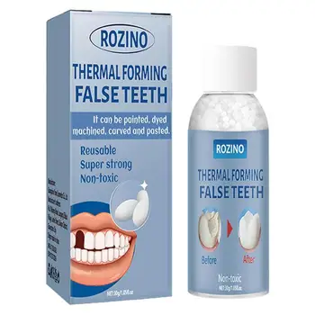Термоформовочные изкуствени зъби за Еднократна употреба, комплект за ремонт на сверхпрочных формуемых на зъбите, съществува разлика между зъбите, 30 г, Комплект за ремонт на липсващи зъби