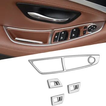 Бутон за Повдигане стъклен Прозорец на Колата, Тампон върху Рамка, Етикети, подходящи За BMW 5 серия F10 2011-2017, Аксесоари за интериор, версия с къса ос
