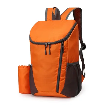 Туризъм преносима чанта за нощуване на открито, походный раница, водоустойчив лесен упаковываемый раница за пътуване - оранжев