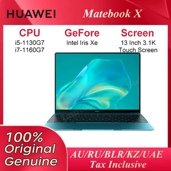 2021 HUAWEI MateBook X 13-инчов Лаптоп i5-1130G7/i7-1160G7 8 GB/16 GB, 512 Gb Лаптопа 3,1 k Сензорен Нетбук Iris® Graphics Xe