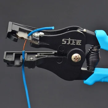 Автоматични щипци за отстраняване на тел, клещи за рязане на кабел, Многофункционален инструмент за отстраняване на бои, запресоване терминал, професионален електрически