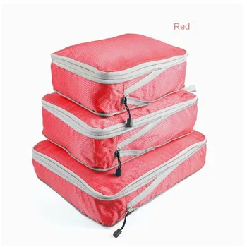 Пътна чанта за съхранение с голям капацитет, сжимаемый опаковъчен куб, сгъваема водоустойчив куфар, найлон преносим чанта, багажная полк