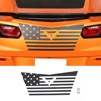 За Chevrolet Corvette C7 2014-2019, PVC, поливинил хлорид, Автомобили задната емблема, декоративна стикер, Модифицирующая филм, Аксесоари