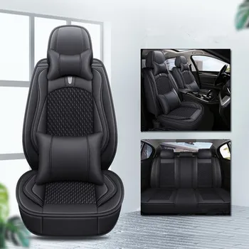 Добро качество! Пълен комплект калъфи за автомобилни седалки KIA Sportage 2024-2022, модни здрава дишаща еко-възглавница за седалка, безплатна доставка