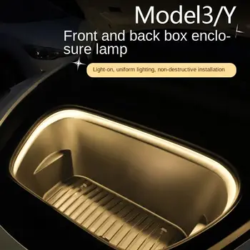 Tesla model3/Y с лампа на предния багажника, с лампа на предния капак със светлинна ивица, промяна на интериора