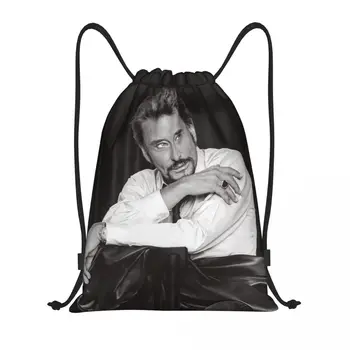 Потребителски Готини чанти Johnny Hallyday на съвсем малък За Мъже И Жени, Лека Раница за съхранение в Спортното залата на Френския рок-певица