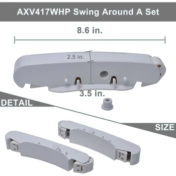 Преносим комплект за почистване на басейн AXV417WHP Поддържане на чистотата на басейна, с помощта на висококачествени клапани капсули и сабо за капсули