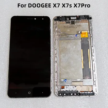 За Doogee X7 X7 Pro X7s LCD дисплей + Тъч екран Дигитайзер, сензор За Събиране на X7 Pro Предния Панел на Дисплея Стъклена Пълен LCD дисплей С Рамка
