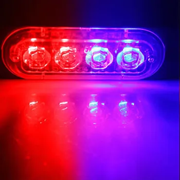 Автомобилни алармени стробоскопические лампи 4 led повърхностен монтаж Мигащи светлини, за камион, Кола Водоустойчива led аварийни автоинструменты