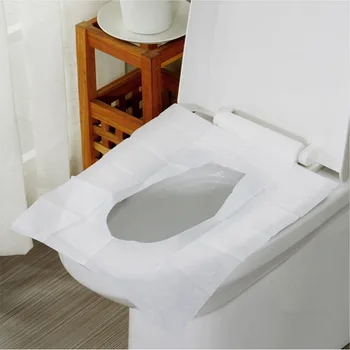 100шт за еднократна употреба, тоалетна хартия на седалката на кутията подложка за пътуване, къмпинг, хотел, баня аксесоар тоалетна хартия водоустойчив разтворим във вода подложки