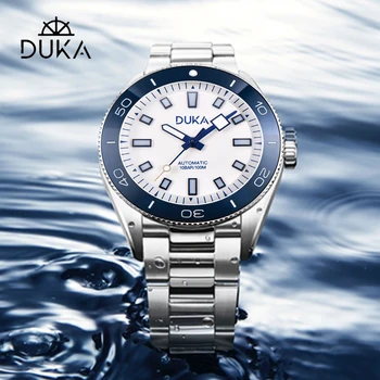 2023 Мъжки часовник DUKA 40 мм, автоматични механични часовници за мъже, най-добрата марка за Луксозни спортни, сапфировые, 10 бара, водоустойчив, 8215