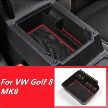 Оформяне на интериора на колата, Конзола, Подлакътник, Контейнер, Кутия за съхранение, Аксесоари за ремонт, Стайлинг за VW Golf 8 MK8 2020 2021