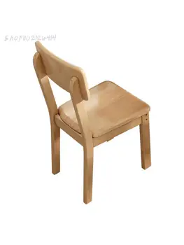 Скандинавски кът за стол от масивна дървесина, етажерка стол с обикновен стол, кафене, магазин за чай с мляко, малък апартамент, домакински стол-пеперуда