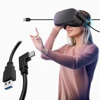 За Oculus Quest 2 USB Кабел A-C, USB кабел Type C-C, Зарядно устройство за очила за виртуална Реалност, Кабел за пренос на данни 3/4/5 Метра, Аксесоари за виртуална реалност