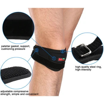Регулируема Опора За капачката на коляното Бандаж за капачката на коляното Спортен колан за сухожилията Каишка Спортни аксесоари