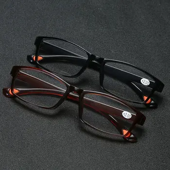 Квадратни очила за четене TR90, Женски, мъжки, ультралегкие Очила за старческо със защита от умора, Правоъгълни увеличителни очила за читателите на