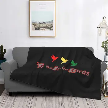 Цветно одеяло Аякс Bob Marley 3 Little Birds, Флисовое украса, Многофункционални Топлите завивки за легла, пътни настилки покривки