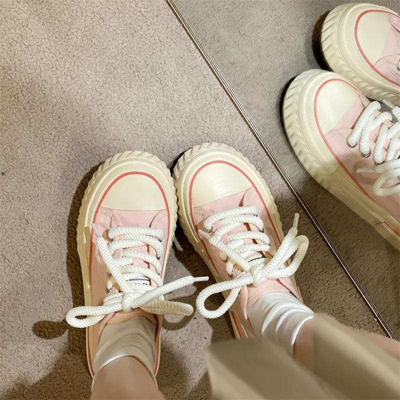 Дамски Ежедневни Обувки с отворени Пръсти, Малки Бели обувки с кръгло Бомбе, Espadrilles На платформата, Гъвкави Нови Летни Парусиновые обувки от PVC . ' - ' . 3