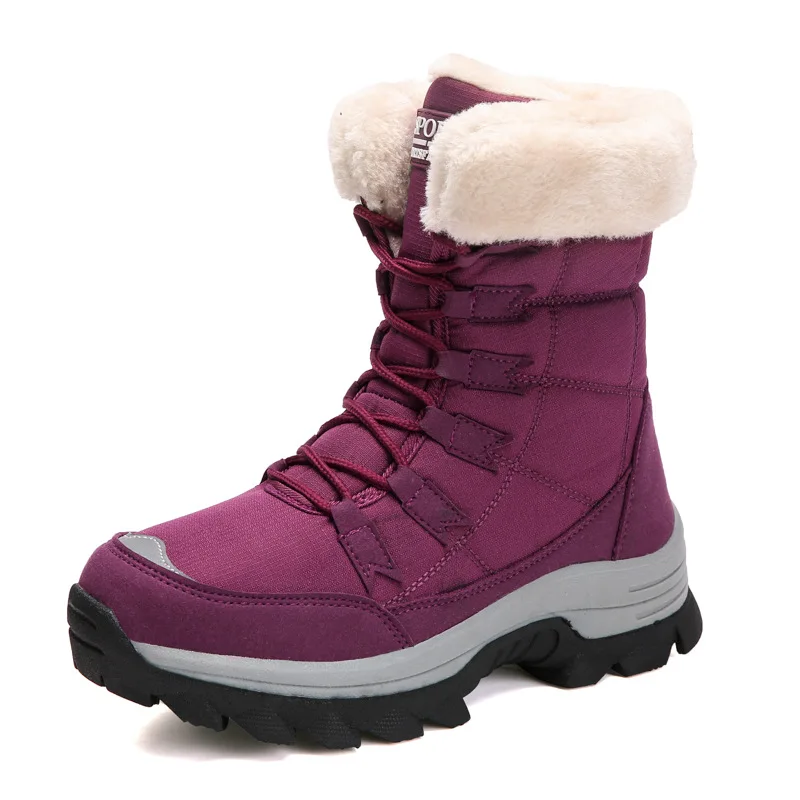 Зимните Водоустойчиви и устойчиви на студ дамски обувки с Флисом, Изолирана Топли Зимни обувки, Дамски Обувки . ' - ' . 4