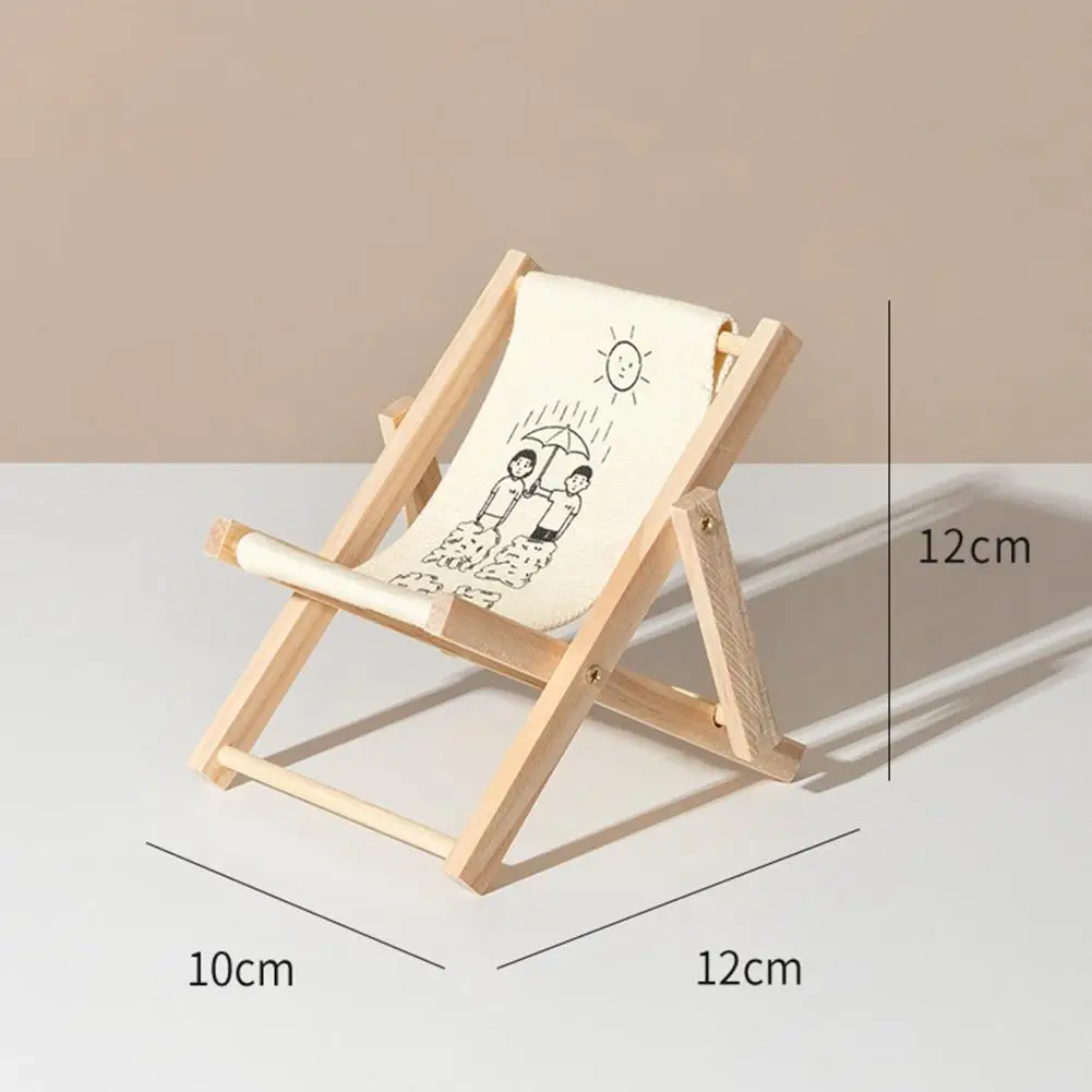 Износоустойчивый Универсален украшение Дървена форма на стола Тенис на притежателя на телефона за поддръжка на таблет Тенис за дома . ' - ' . 2