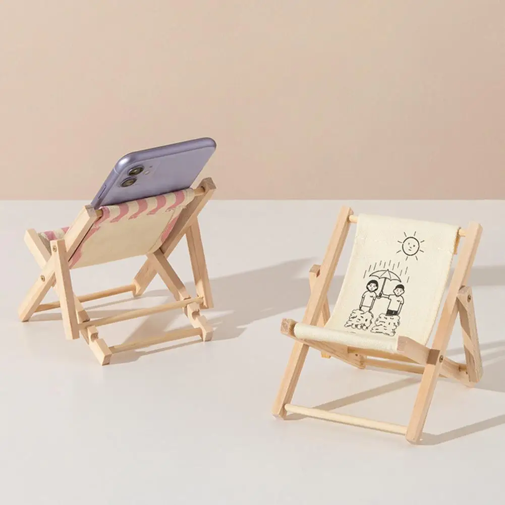 Износоустойчивый Универсален украшение Дървена форма на стола Тенис на притежателя на телефона за поддръжка на таблет Тенис за дома . ' - ' . 4
