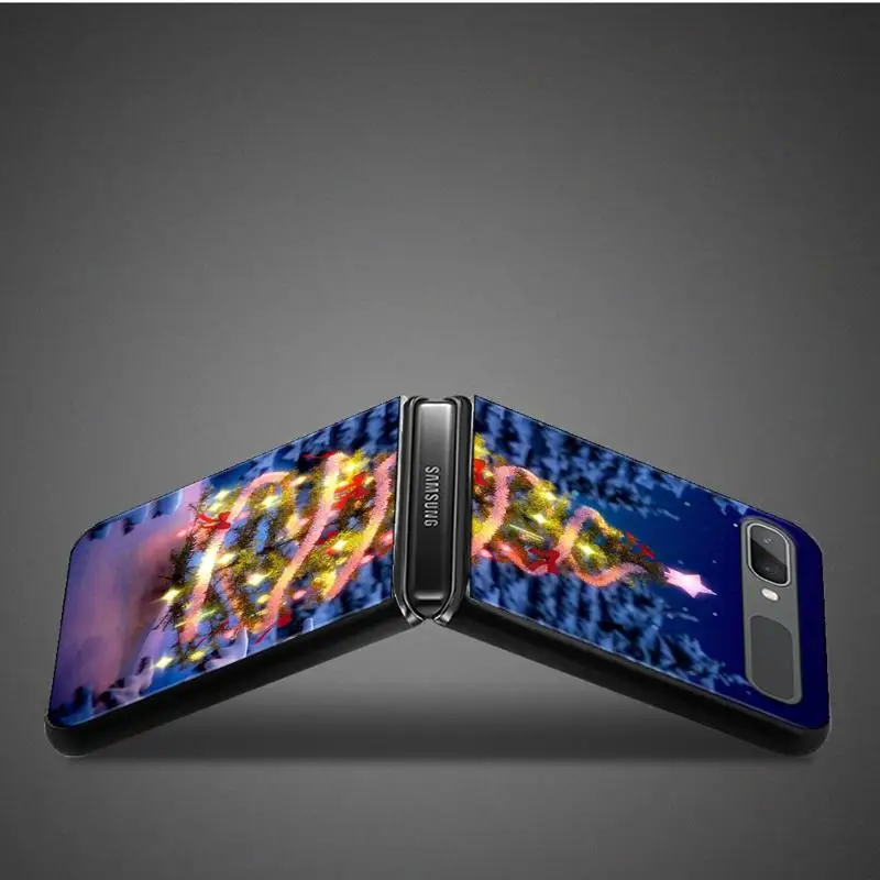 Калъф за телефон Samsung Galaxy Z Flip 5 Z Flip 4 Z Flip3 5G Калъф за Galaxy Z с панти капак, Весела Коледна Елха, Снежен човек Мечтите си . ' - ' . 3