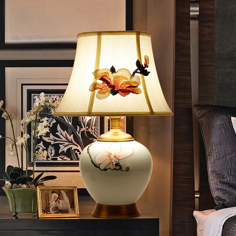 Керамични настолни лампи RONIN Настолни лампи Луксозна Модерна Медни плат за фоайе всекидневна Офис на Творческа спални на Хотел . ' - ' . 2