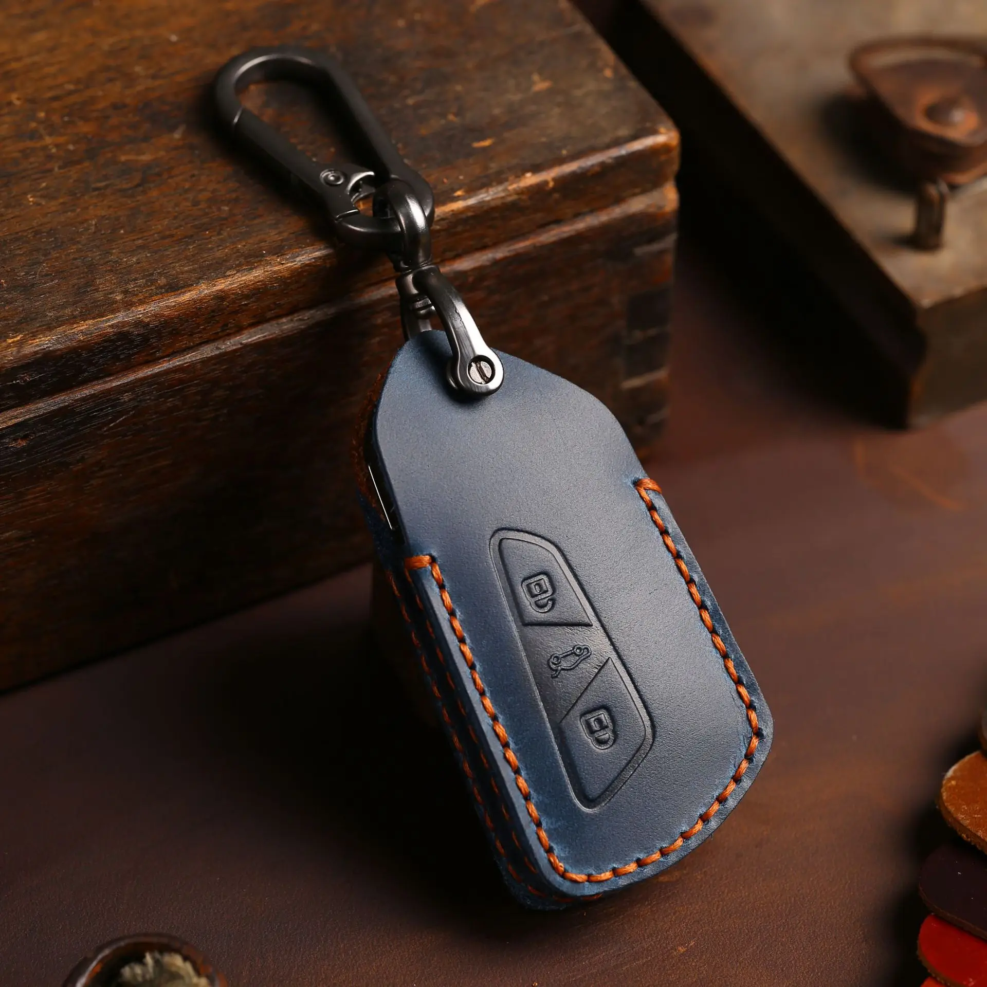 Ключодържател за автомобилни ключове Калъф Кожен Ключодържател Притежателя Аксесоари за Фолксваген Vw Golf 8 ID.6X ID.4X ID.6 Crozz за Skoda Octavia Чанта . ' - ' . 3