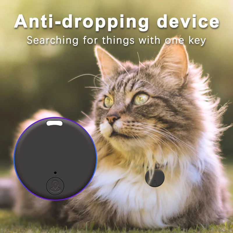 Мини-куче GPS, Bluetooth версия 5.0, устройство за защита от загуба, Кръгло устройство за защита от загуба, Детска чанта за домашни любимци, портфейл, интелигентно търсене, локатор . ' - ' . 2
