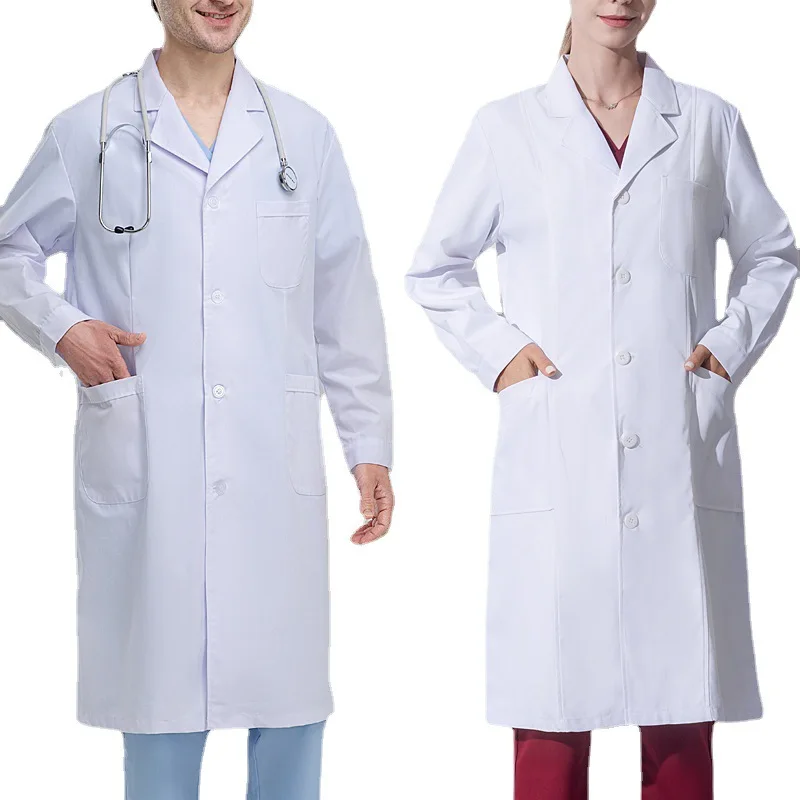 Професионални лекари, медицински сестри, клинични форма за медицински сестри, лабораторен халат за жени, за Мъже, Унисекс, Салони за красота, Бяла работно облекло за лекари . ' - ' . 1