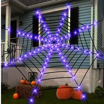 3.6 m Гигантски Украса за Хелоуин, Spider осветителни Тела за Вътрешно И Външно Украса за Хелоуин, Вечерни, Градина Двор, Къща Декор от духове къща