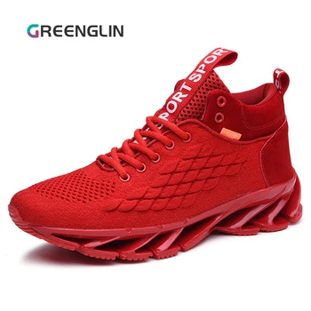 GREENGLIN/ Леки мъжки маратонки за джогинг, нови мъжки дизайнерски окото ежедневни маратонки дантела, мъжки обувки за тенис за спорт на открито
