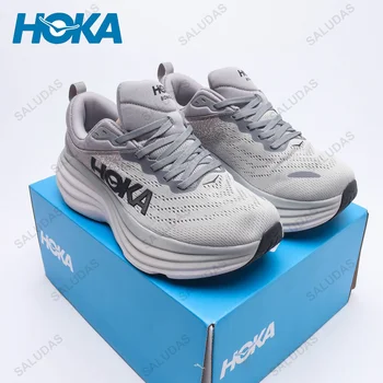 Мъжки маратонки HOKA Bondi 8, леки амортизационен улични маратонки за джогинг по марафонской условия, Еластична, дамски ежедневни обувки